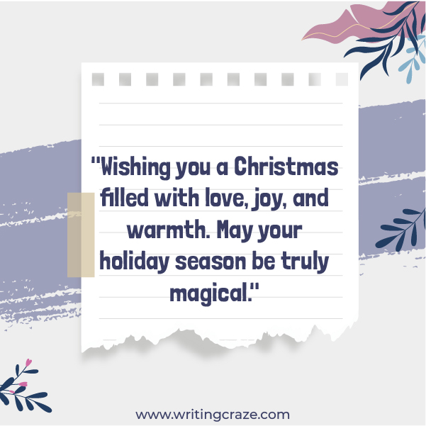 Nice Things to Say in a Christmas Card