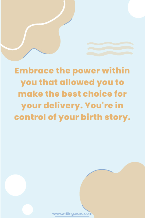 Positive Words of Encouragement for C-Section