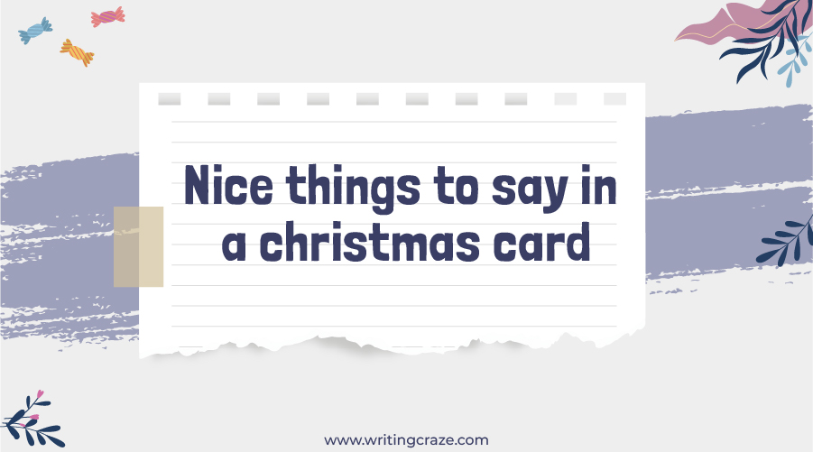 Short Nice Things to Say in a Christmas Card