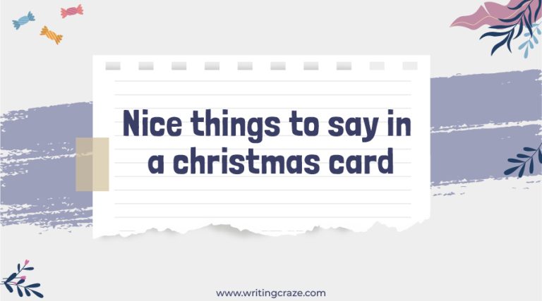 95+ Nice Things to Say in a Christmas Card