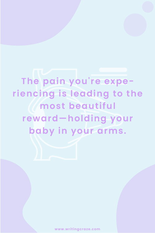 Short Words of Encouragement During Labor