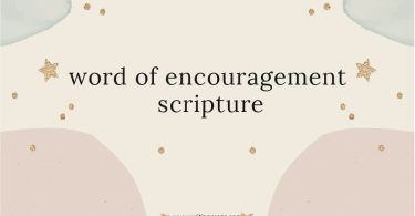 Word of Encouragement Scripture