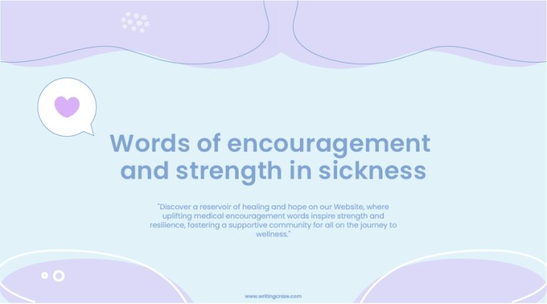 89+ Words of Encouragement and Strength in Sickness