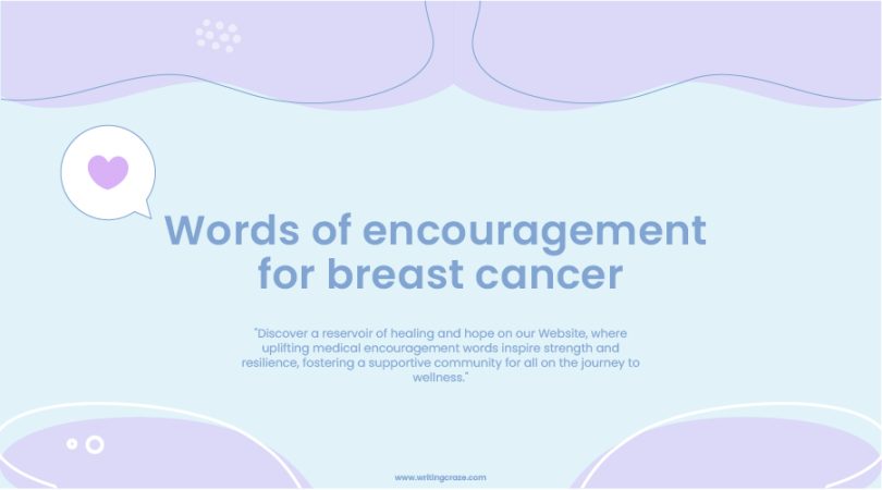 Words of Encouragement for Breast Cancer