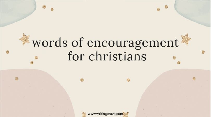 Short Words of Encouragement for Christians