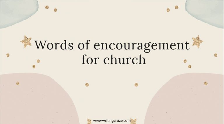 95+ Words of Encouragement for Church