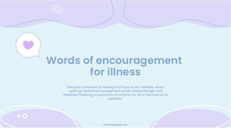 Words of Encouragement for Illness