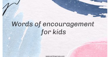 Words of Encouragement for Kids