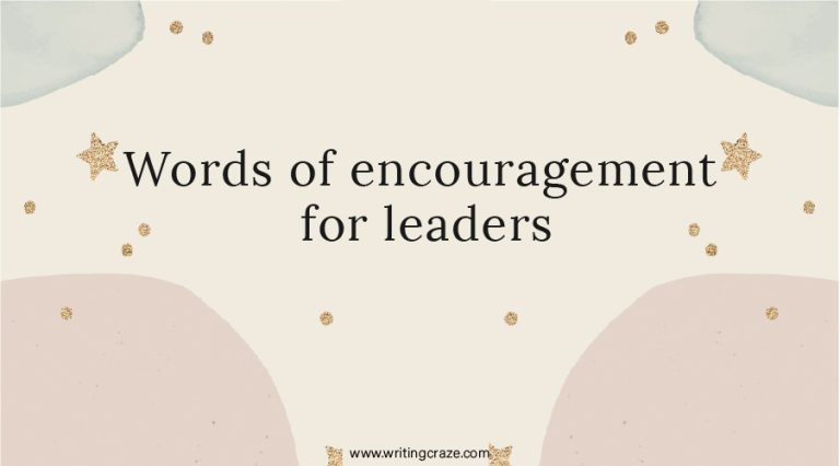 89+ Words of Encouragement for Leaders