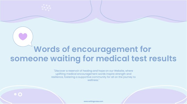 81+ Words of Encouragement for Someone Waiting for Medical Test Results