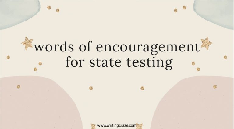 105+ Words of Encouragement for State Testing