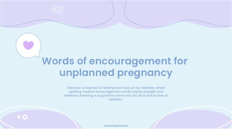 Words of Encouragement for Unplanned Pregnancy