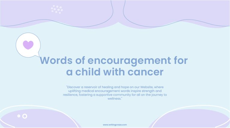 81+ Words of Encouragement for a Child with Cancer